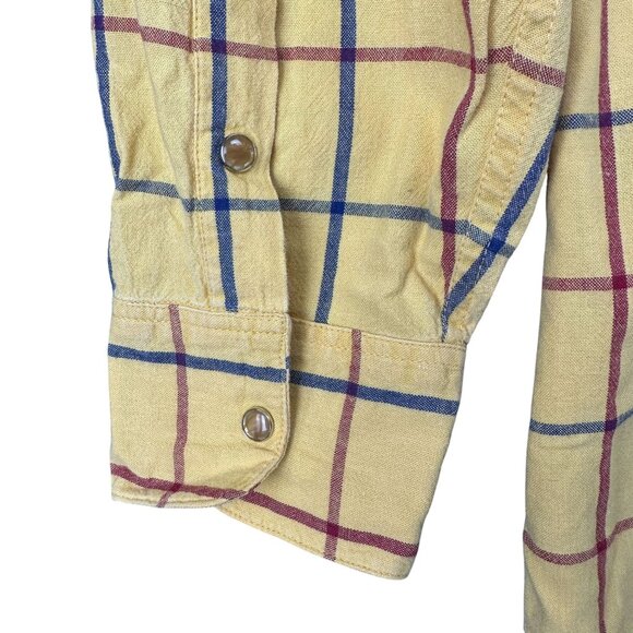 Walls Authentic Ranch Wear Shirt Mens XL Plaid Long Sleeve Button Pearl Snap - Picture 6 of 15